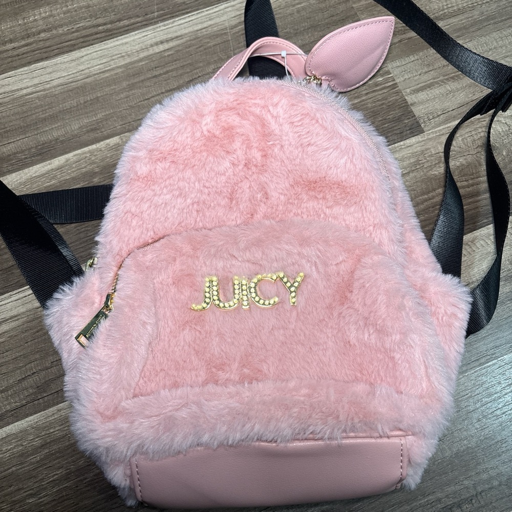 Pink juicy courture rhinestone backpack